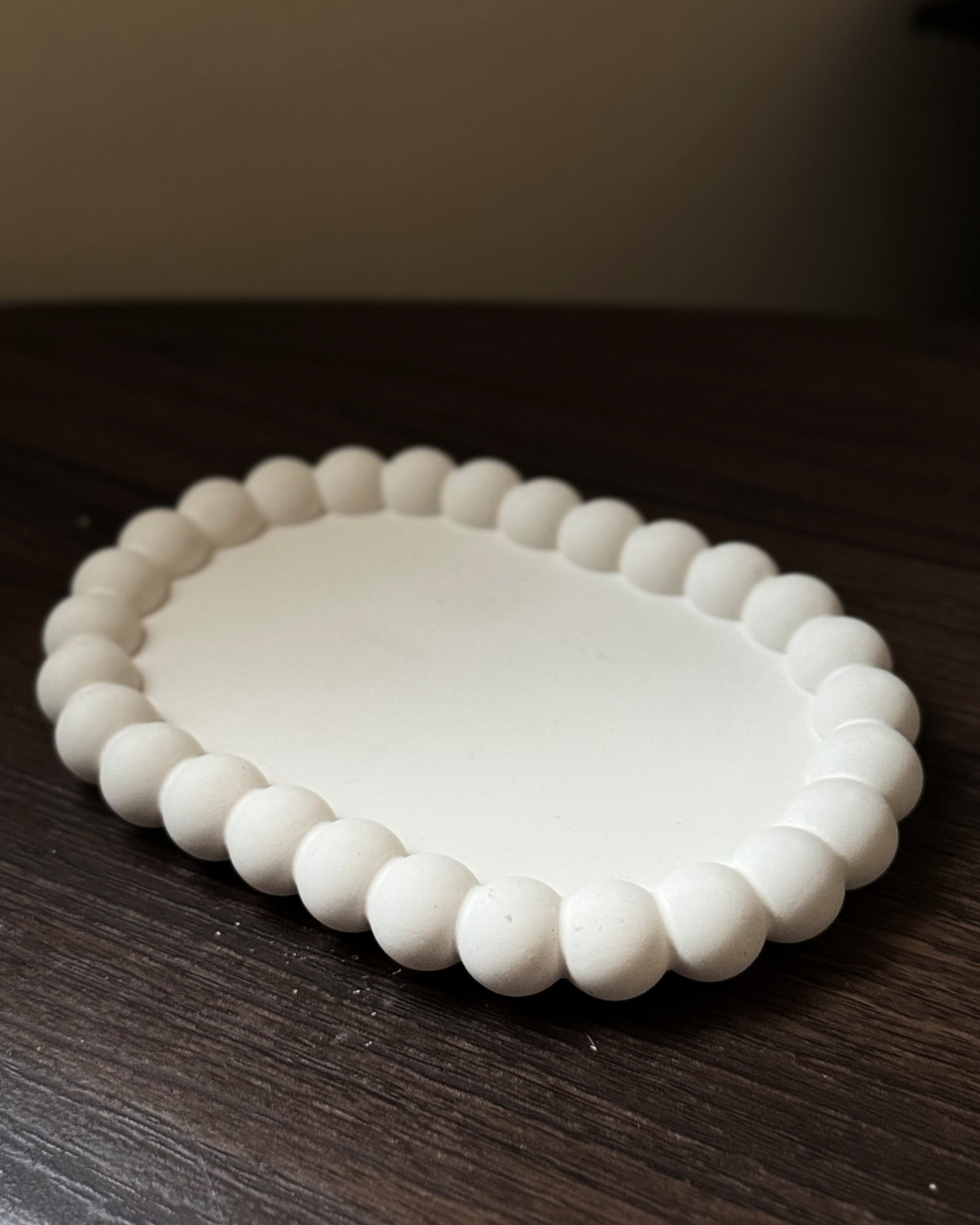Perla Beaded Tray | Oval